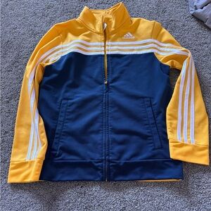 Adidas Kids Blue and Yellow Track Jacket